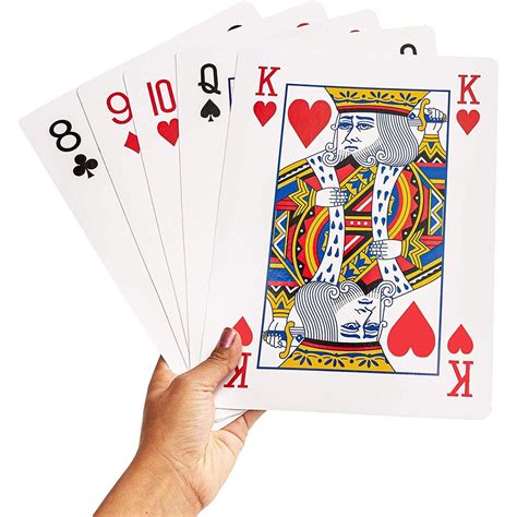 large jumbo poker cards
